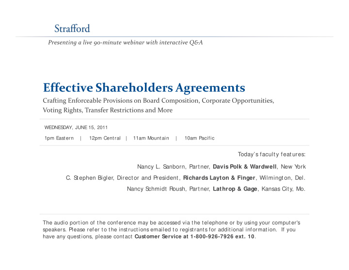 eff effective shareholders agreements i sh h ld a