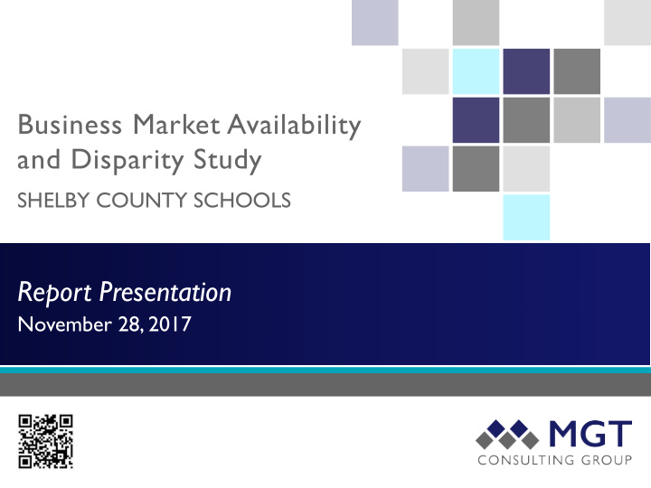 business market availability and disparity study