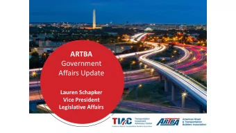 ARTBA  Highway &amp; Bridge  Government  Construction Market  Affairs Update  Update  Alison Premo