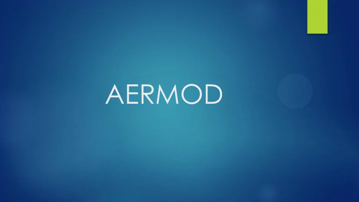 aermod
