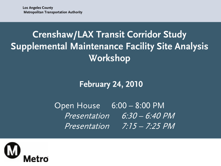 crenshaw lax transit corridor study supplemental