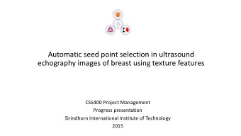 Automatic seed point selection in ultrasound  echography images of breast using texture features