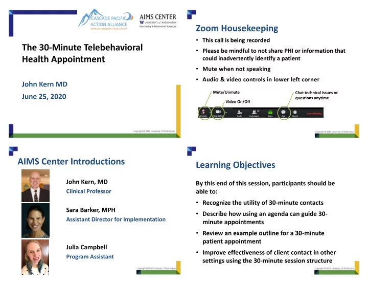 telehealth conversation pt 2