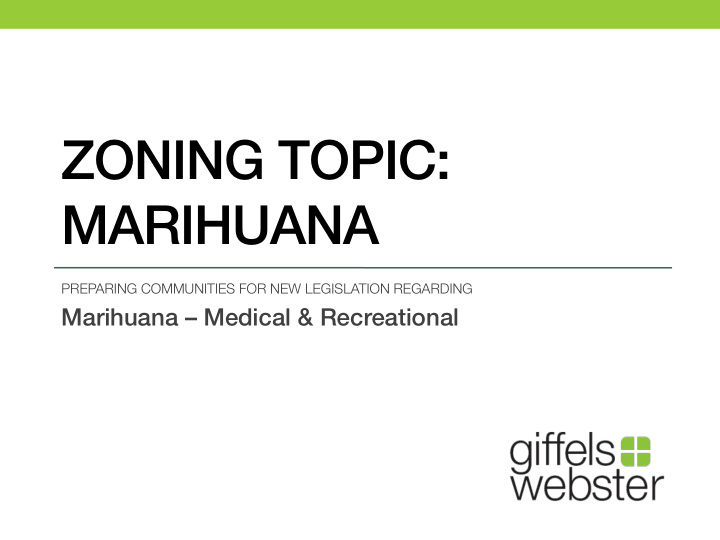zoning topic marihuana
