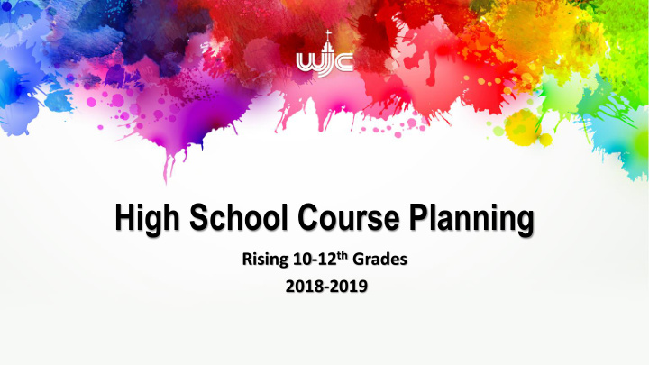 high school course planning
