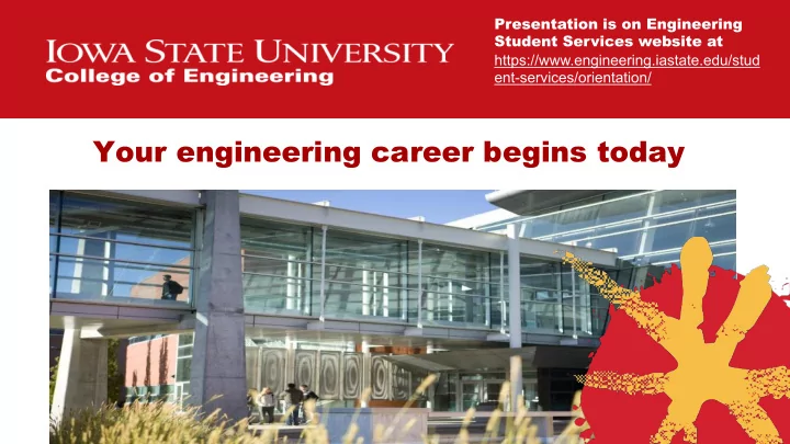 your engineering career begins today this is a copy of