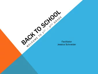 Facilitator  Jessica Schneider  INTRODUCTION  I am so excited about iLEAD in Northwest Ohio. As a