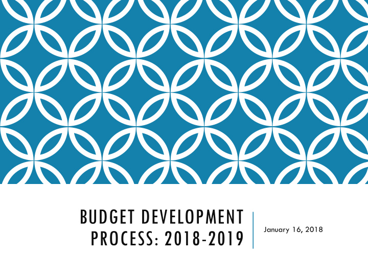 budget development