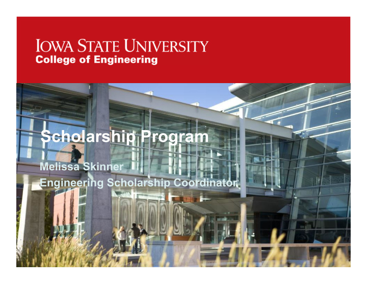 scholarship program