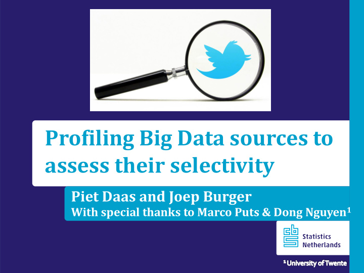 profiling big data sources to