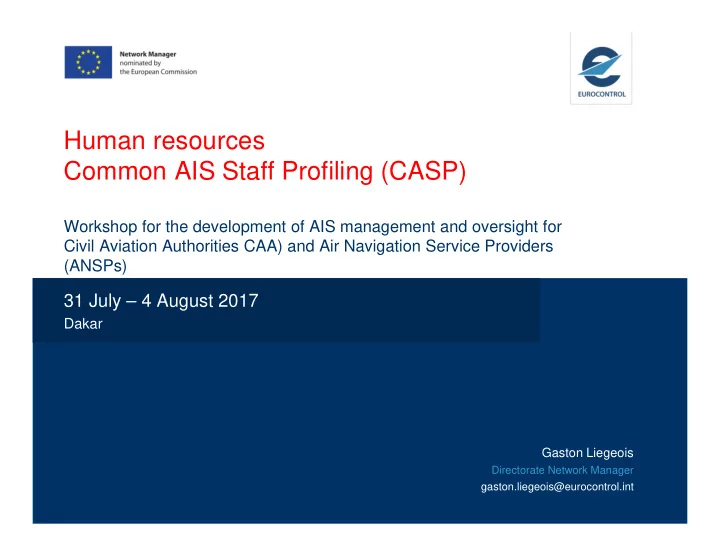 human resources common ais staff profiling casp
