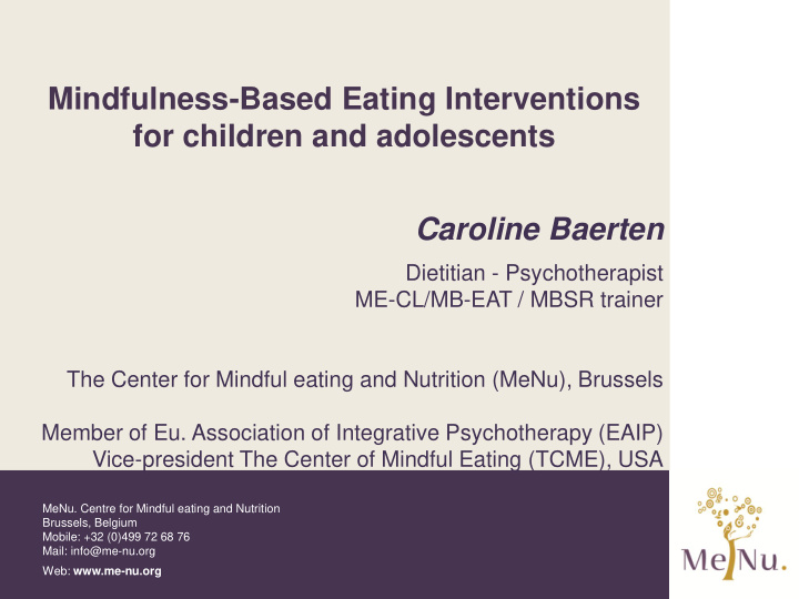 mindfulness based eating interventions