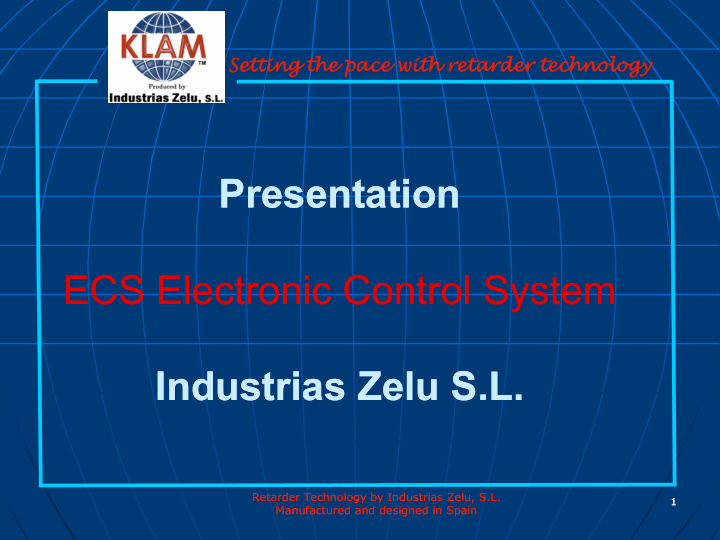 presentation presentation ecs electronic control system