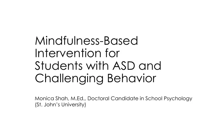 mindfulness based