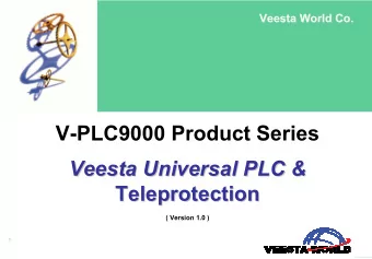 V-PLC9000 Product Series  Veesta Universal PLC &amp;  Veesta Universal PLC &amp;  Universal PLC