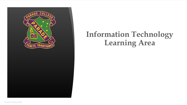 information technology learning area