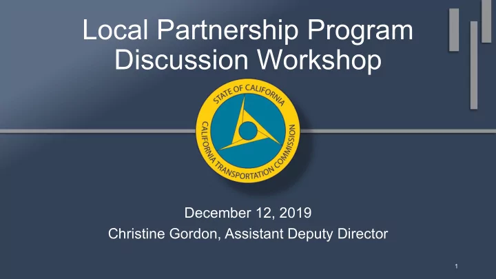 local partnership program discussion workshop