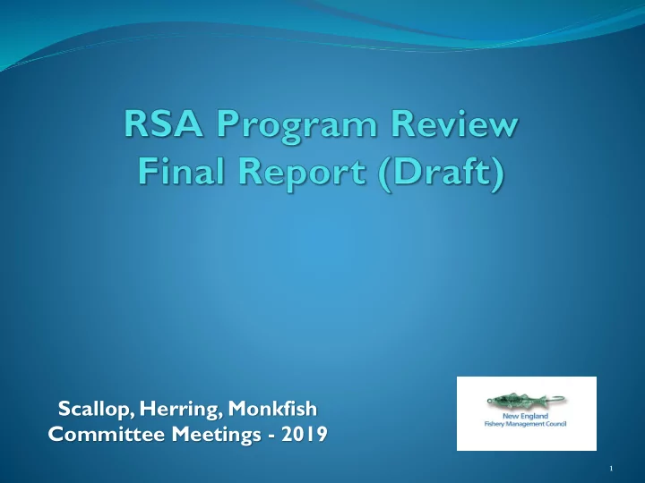 scallop herring monkfish committee meetings 2019