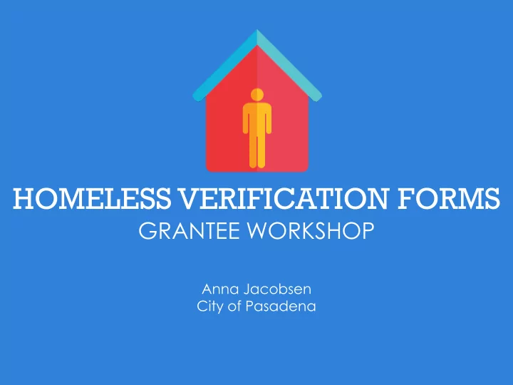 homeless verification forms