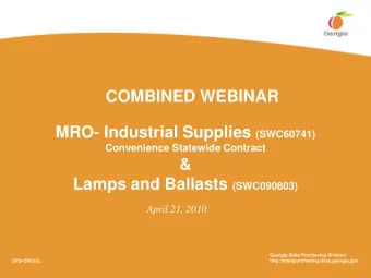 Your Presenters State Purchasing Division  Strategic Sourcing Trina E. Williams, GCPA Carl A.