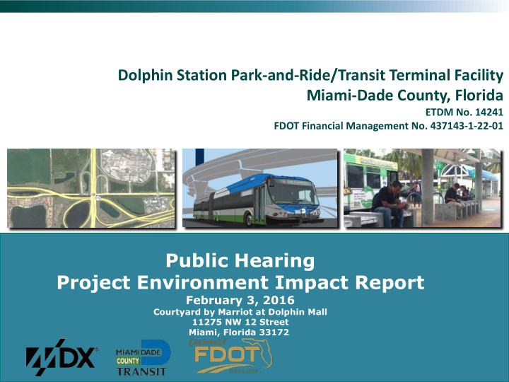 public hearing project environment impact report