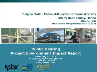Public Hearing  Project Environment Impact Report  February 3, 2016  Courtyard by Marriot at