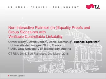Non-Interactive Plaintext (In-)Equality Proofs and  Group Signatures with  Verifiable Controllable