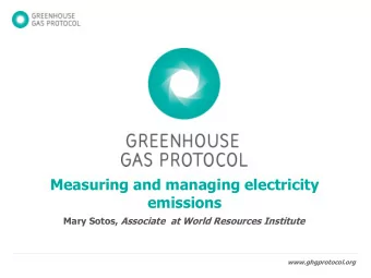 emissions Mary Sotos, Associate  at World Resources Institute  www.ghgprotocol.org  60%  40%  50%