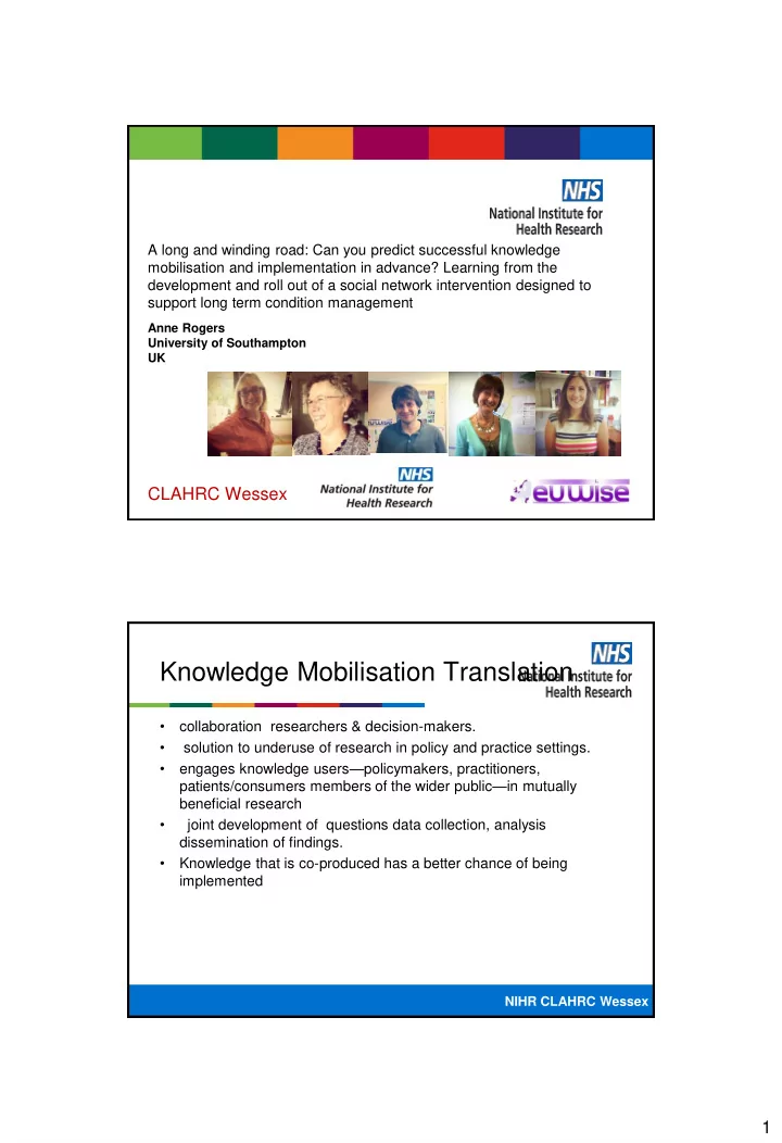 knowledge mobilisation translation