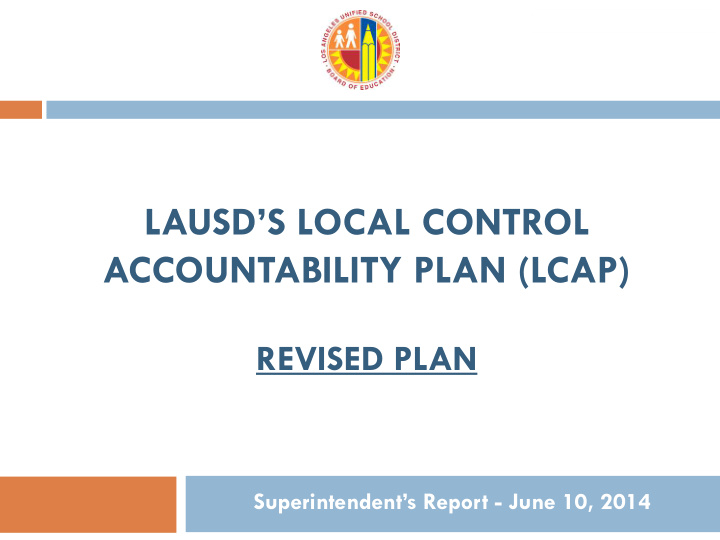lausd s local control accountability plan lcap