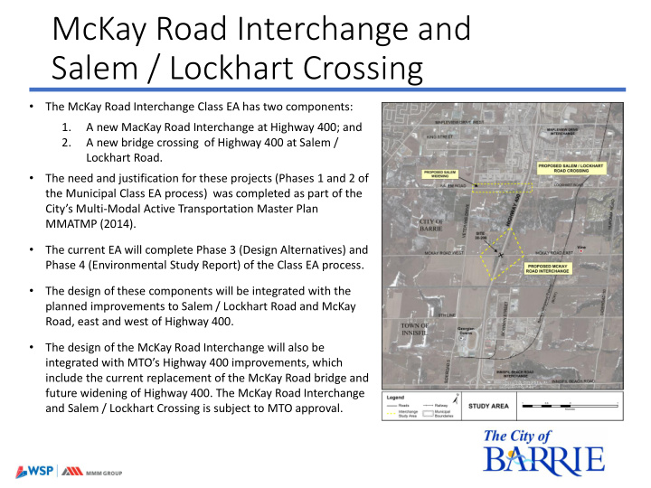 mckay road interchange and salem lockhart crossing