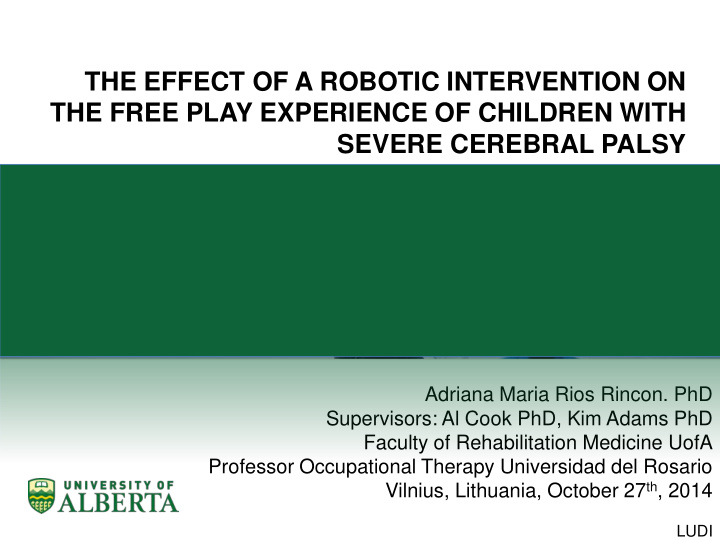 the free play experience of children with