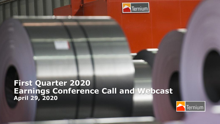 first quarter 2020 earnings conference call and webcast