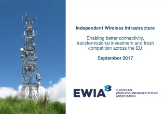 transformational investment and fresh  competition across the EU  September 2017    Independent