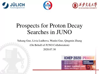 Searches in JUNO  Yuhang Guo, Livia Ludhova, Wanlei Guo, Qingmin Zhang  (On Behalf of JUNO
