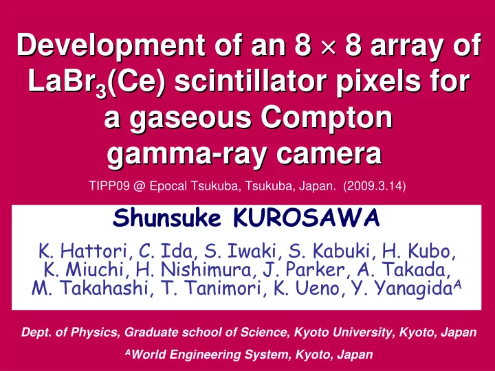 development of an 8 8 array of development of an 8 8
