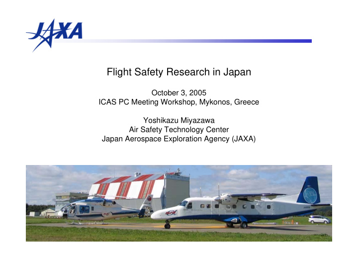 flight safety research in japan