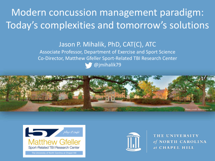 modern concussion management paradigm today s