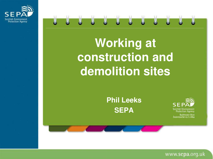 demolition sites