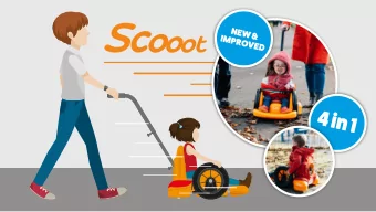 Scooot 4in1  Crawl  Scoot  Ride  Pooosh  Key Points  Higher Backrest  Benefjcial for children who