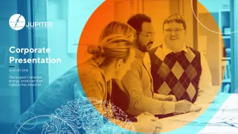 Corporate  Presentation  AUGUST 2018  The largest Canadian  energy  producer that  nobody has heard