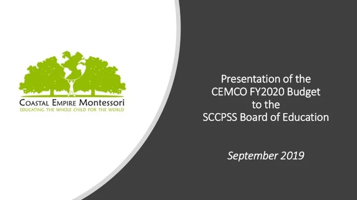 cemco fy2020 budget