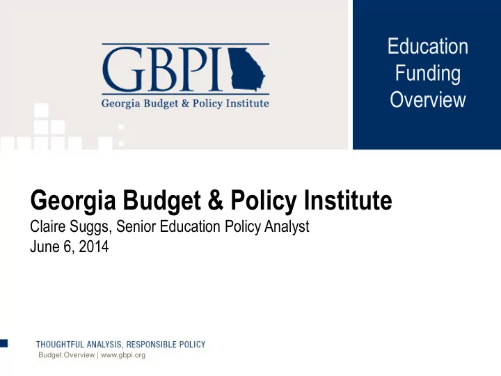 georgia budget policy institute