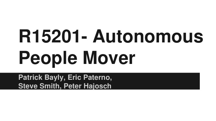 r15201 autonomous people mover