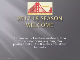 If you are not making mistakes, then  you are not doing anything. Im  positive that a DOER