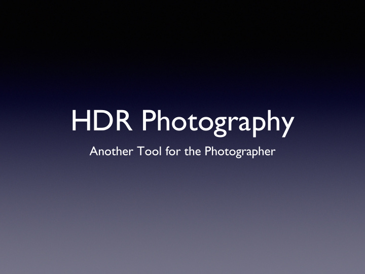 hdr photography