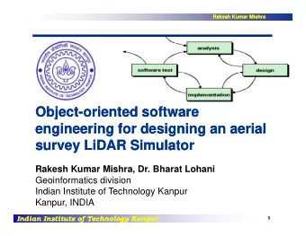 Object  Object-  -oriented software  oriented software  engineering for designing an aerial