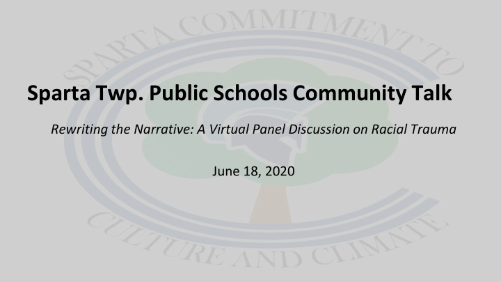 sparta twp public schools community talk