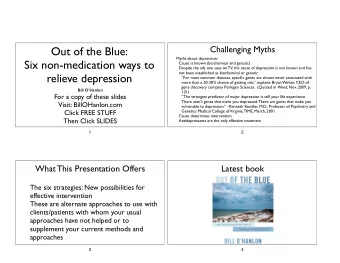 The Rise in Depressive Disorder  The Costs of Depression  Rates of depression have radically