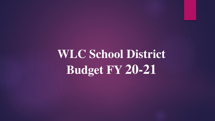 budget fy 20 21 welcome warrant article 4 operating budget